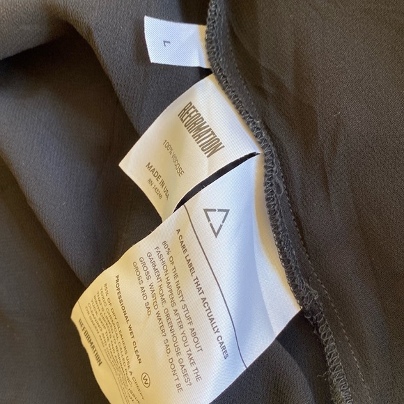 Reformation black wrap dress - Picture 2 of 3